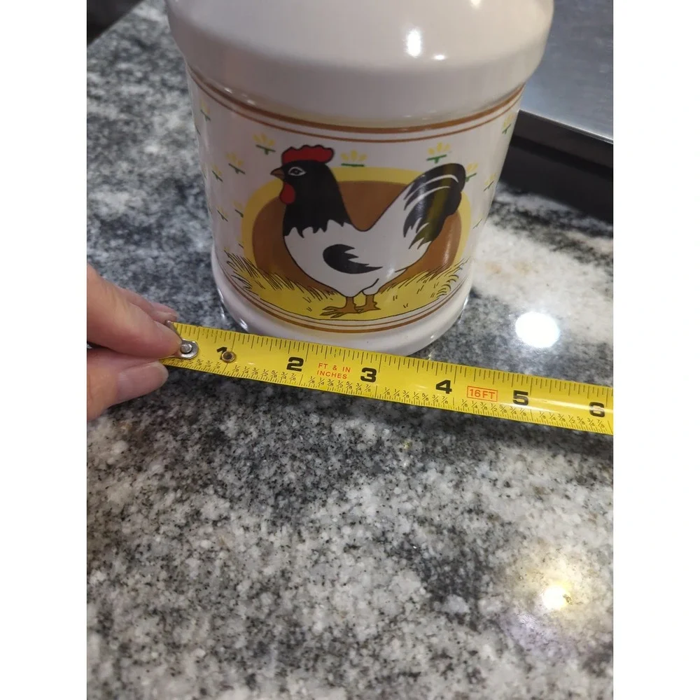 Vintage Farmhouse Style Chicken Ceramic Milk Jug/Utensil Holder/Vase Decorative